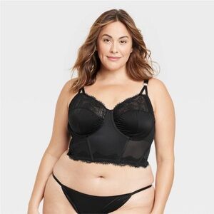 Auden | Black Lace Corset Bralette Lingerie